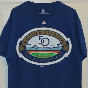 Large Los Angeles Dodgers Stadium 50th Anniversary MLB T-shirt